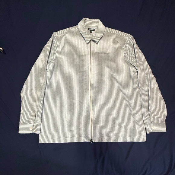 Express Other - Express Blue and White Striped Shirt